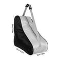 thumbnail image 2 of CIMAXIC Ice Skate Storage Bag Triangle Roller Skate Carry Bag Mesh Fabric 1Pcs 16.51X15.33X7.86in, 2 of 7
