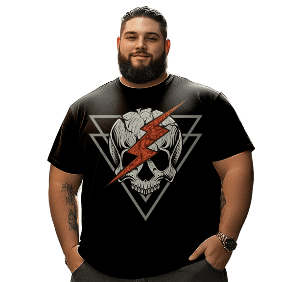 Men T Shirt for Big & Tall Man Graphic Short Sleeve Plus Size Oversized Tee Tshirts XL 3DTS10127