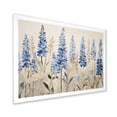 thumbnail image 2 of Designart "Mystical Blue Bonnets Grasslands II" Blue Bonnets Picture Framed Wall Art Living Room, 2 of 5