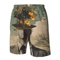 thumbnail image 4 of Vsdgher Surreal Floral Mindscape Men's Beach Shorts, Surfing shorts, Swim trunks, Quick Dry Swim Trunks for Surfing Beach Fun -3X-Large, 4 of 6