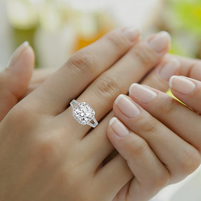 2 carat diamond ring 14k white gold outlet