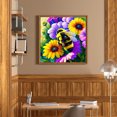 thumbnail image 1 of Cuadros Decorativos 5D bricolaje ronda completa taladro diamante pintura abeja Kit arte decoración del hogar (B6354) Wdftyju embutido en tela, 1 of 1