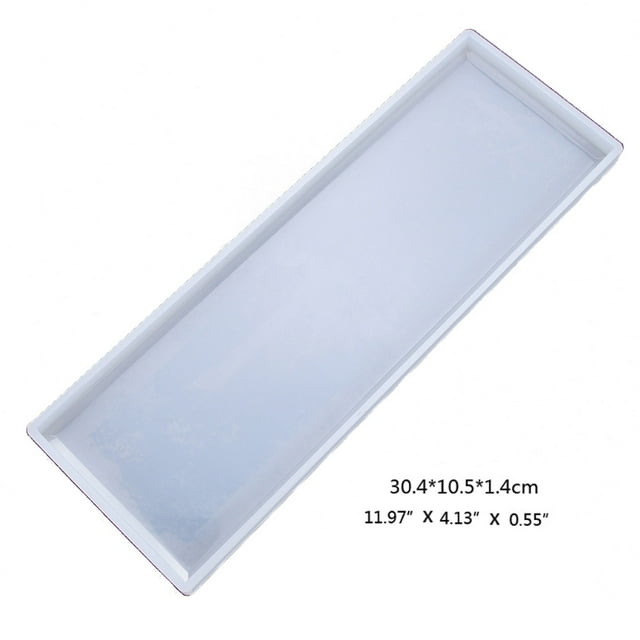 Techinal Silicone Resin Tray Mold Epoxy Resin Casting Mold for DIY Vanity Tray Jewelry Tray Serving Board and Serving Tray Mold
