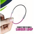 thumbnail image 3 of Wire Keyrings, 4-Inch, 12 Pack, Flexible Keychain with Plastic Coated Steel for Keys, Luggage Tags, Key Fobs, 3 of 7