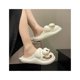 thumbnail image 3 of Sandalias de mujer, zapatillas planas para mujer, lindas sandalias con dibujos animados, zapatillas planas para mujer, diseño fácil de usar, 3 of 9