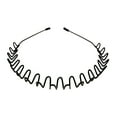 thumbnail image 6 of Xinwanna Unisex Headband Elastic Mrtal Wavy Hair Hoop Bangs Hair Fixed Anti-slip Invisible Flexible Solid Color Outdoor Sports Headband Hair Accessories Headwear (Type D), 6 of 13
