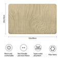 thumbnail image 3 of 20x32 Inch Ultra Soft Faux Bath Mat Non Slip Absorbent Microfiber Bathroom Rug, Wood Print, 3 of 5
