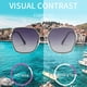 thumbnail image 4 of Gafas de sol de montura grande con personalidad europea y americana, fabricadas en TR, metal y TAC., 4 of 5