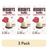 (3 pack) Hershey's Peppermint Bark Bells Christmas Candy, Gift Box 2.35 oz