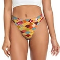 thumbnail image 1 of Fotbe Japanese Style Fish Scales Tanga Sin Costuras para Mujer con Estampado – Panties Invisibles, Transpirables y Cómodos para Uso Diario-XX-Large, 1 of 6