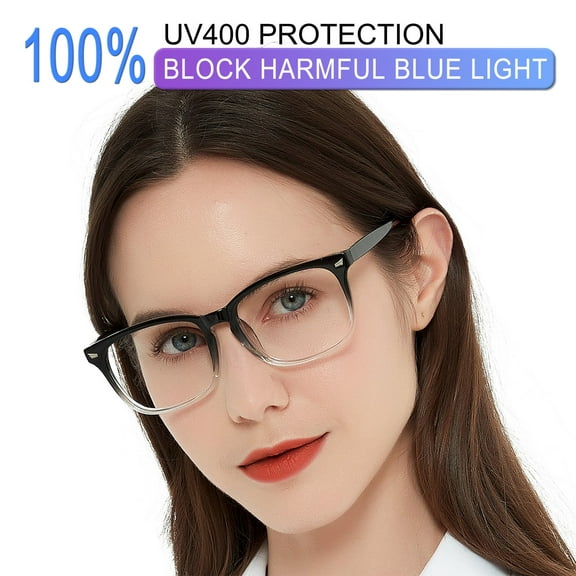 MARE AZZURO Blue Light Blocking Reading Glasses Women Computer Readers 0 1.0 1.25 1.5 1.75 2.0 2.25 2.5 2.75 3.0 3.5 4.0 5.0 6.0 (Black/Clear, 5.00) Composite Lens Anti Eye Strain, Glare, UV400