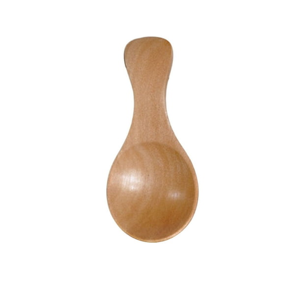 Wooden Short Handle Sugar Coffee Scoop Spoon Cream Scoop for Kids and Baby Use