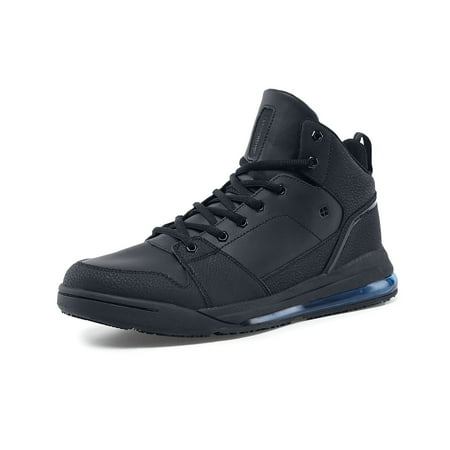

Shoes for Crews Tigon Men s Black Lightweight Nylon Hightop Sneakers Slip Resistant Work Shoes