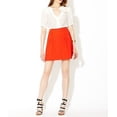 thumbnail image 1 of NANETTE LEPORE Orange RIGHT NOW Sailor SKIRT Woven SLASH Pockets COTTON 2 $195, 1 of 1