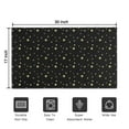 thumbnail image 5 of Black Gold Star Pattern Door Rugs,Washable Non Slip Door Mats Indoor,Decorative Door Mats,Entry Mat Indoor for Entrance,Bedroom,Kitchen,Bathroom,17"x30", 5 of 6