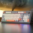 thumbnail image 4 of K82 Gaming Keyboard 94 Keys Portable Wired Office Keyboard With Colorful RGB Backlight Mechanical Ultra Silence Keyboard Comfortable Typing Experience For Laptop PC Computer, 4 of 9