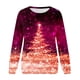 thumbnail image 4 of Sudadera para Mujer Cuello Redondo Sudaderas Moda Estampado Manga Larga Cómodo Transpirable Odeerbi  ODB-5, 4 of 5