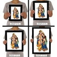 thumbnail image 7 of IBA Indianbeautifulart Radha Krishna Picture Frame Religious Poster Black Wall Frame Deity Photo Frame Wall Decor&nbsp;For Home/ Office/ Temple-6 x 8 Inches, 7 of 7