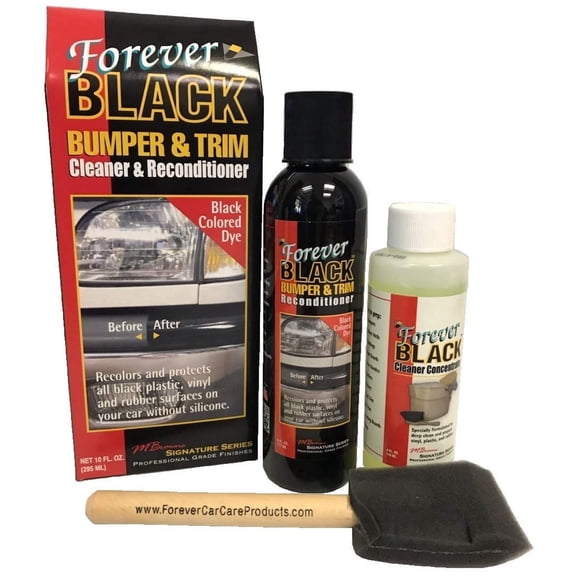 Forever Black Bumper & MMF7 Trim Kit (NEW Improved Formula & Larger Size)