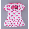 thumbnail image 4 of StylesILove Hot Pink Polka Dot Baby Girl Short Sleeve Hoodie Jacket (90/6-12 Months), 4 of 5