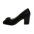 thumbnail image 2 of Badgley Mischka Little Kids Girls Medium Heel Dress Pump Shoes - Black , 5, 2 of 7