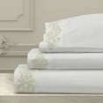 thumbnail image 2 of J. Queen New York  Imperial Embroidered Sheet Set King - Ivory, 2 of 5