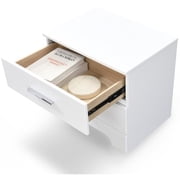 ClickDecor Hudson 2 Drawer Nightstand White