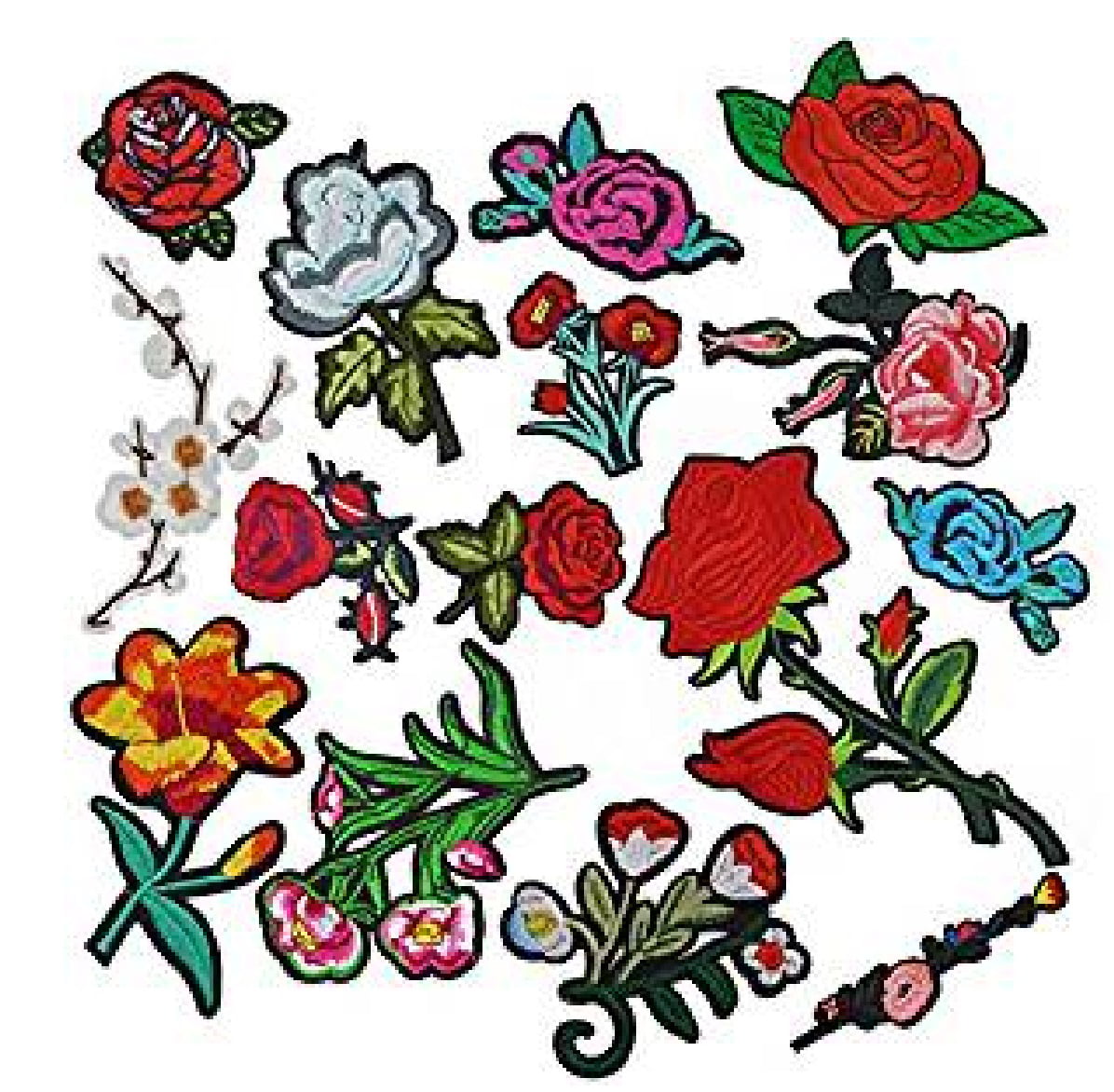 Iron On Patches Assorted DIY Patches, 25 Count