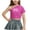 Hot Pink, variant on JoyHoop T-Shirts Kids Girls Jazz Dance Tops Fashion Children'S Clothes One Shoulder Crop Top Short Sleeve T-Shirt Dancewear