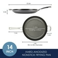 thumbnail image 3 of Rachael Ray Cook + Create 14" Nonstick Frying Pan with Helper Handle, Black, 3 of 9