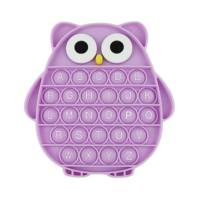 SUNSIOM Rubber Decompression Toy, Cartoon Owl Shaped Educational Stress Relief Board Game
