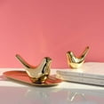 thumbnail image 4 of Pretty Comy Bird Statues Home Decor Modern Style Gold Decorative Ornaments For Living Room Bedroom Office Desktop Cabinets, 4 of 6