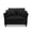 Black, variant on Leumius Accent Chair Armchair,Comfy Upholstered Single Sofa Chair with 2 Pillow for Living Room,Bedroom,Pink