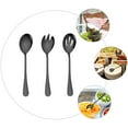 thumbnail image 2 of 1 Set of Stainless Steel Salad Server Dishes Serving Spoons Buffet Restaurant Cutlery, 2 of 8