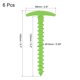 thumbnail image 2 of Carpa Estacas T Forma Espiral Plástico Tierra Clavijas 14,5 cm/5,7 Pulgada para Exterior Campamento Toldo Lona, Verde Paquete de 6, 2 of 4