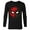 Black, variant on Marvel Spider-Man: No Way Home Dual Spidey Mask - Long Sleeve T-Shirt for Men – Customized-White