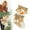 C, variant on Christmas Stocking Bag, Santa & Snowman 3D Plush Hanging Holder for Tree, Fireplace & Door Decoration 2#