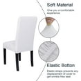 thumbnail image 5 of 6 Pcs Dining Chair Slipcover,High Stretch Removable Washable Chair Seat Protector Cover for Home Party Hotel Wedding Ceremony (White), 5 of 7
