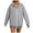 Grey, variant on Women's Zip Up Hoodie Fleece Jackets Cropped Sweatshirts Fall Outfits Casual Comfy Y2k Tops Winter Clothes 2025 Hoodies Women (Red,S)