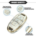 thumbnail image 3 of Funda para llavero Unique Bargains Compatible con Hyundai Accent Tucson 3 Botones TPU Suave Gris, 3 of 7