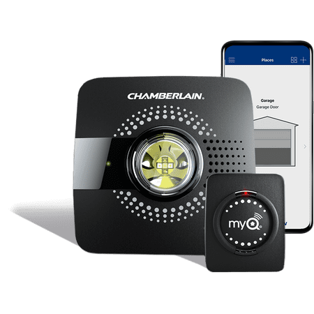 MyQ Smart Garage Door Opener Chamberlain MYQ-G0301 - Wireless & Wi-Fi Enabled Garage Hub with Smartphone (Best Garage Door Opener 2019)