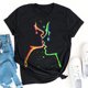 thumbnail image 2 of Camiseta holgada de manga corta con estampado de mueca retro para hombre y mujer Pompotops hfajkhk138984, 2 of 7