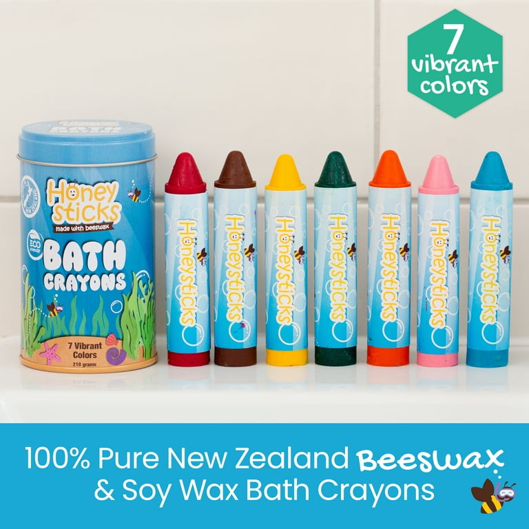 Honeysticks 100% Pure Beeswax Crayons (12 Pack) - Non-Toxic Crayons, Safe  for Babies and Toddlers, For 1 Year Plus, Handmade in New Zealand with  Natural Beeswax and Food-Grade Colors, Eco-Friendly. : Toys & Games 