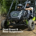 thumbnail image 5 of Greenworks 60V Stealth Series All-Terrain 2-Seat Electric Go-Kart + (2) 5Ah Batteries & Dual Charger, 5 of 16