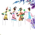 thumbnail image 2 of FELTECHELECTR 4 marionetas de sombras tradicionales chinas, juguetes artesanales de cultura tradicional china (estilo aleatorio), 2 of 6