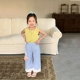 thumbnail image 3 of Fozruso Loose Long Pants for Girls Toddler Toddler Girl Boy Classic Pants Checkerboard Wide Leg Pants Long Pants Summer Loose Fashion Pants Sizes 4-5 Years, 3 of 6