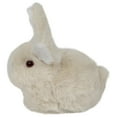 thumbnail image 5 of 4.75" White and Black Plush Sitting Easter Bunny Rabbit Spring Figure, 5 of 8