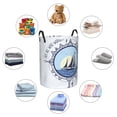thumbnail image 6 of Fotbe Not All Who Wander Are Lost2 Laundry Basket with Handles, Waterproof Large Laundry Hamper, Wash Bag for Corner Dorm, Rolling Laundry Basket with Handles-Small, 6 of 8