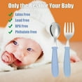 thumbnail image 5 of Kaboer 6PcsToddler Spoons and Forks Set, Stainless Steel Kids Utensils with Portable Travel Case, Silverware and Dishes for Baby Self-Feeding, 5 of 8