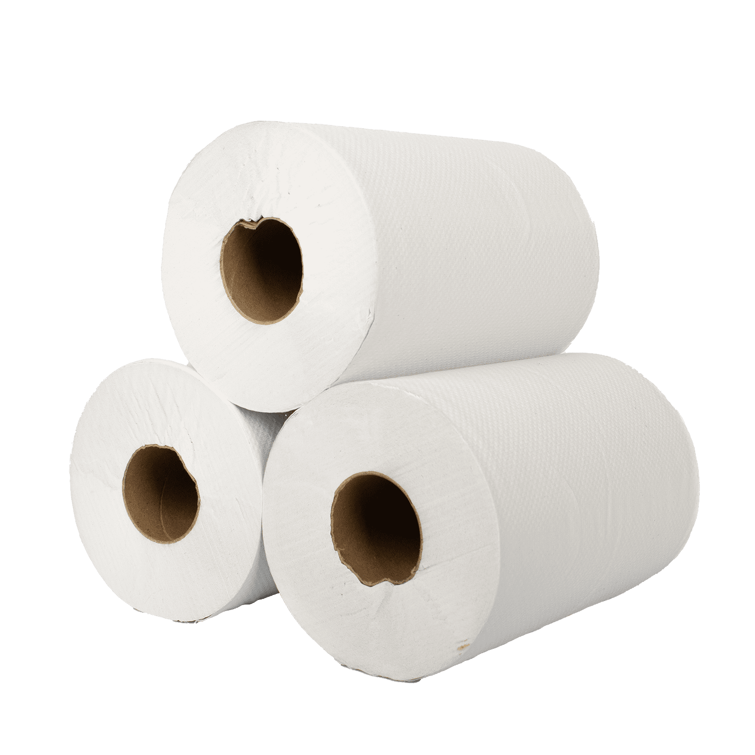 Karat Junior Commercial Paper Towel Rolls - White - Case of 12 rolls
